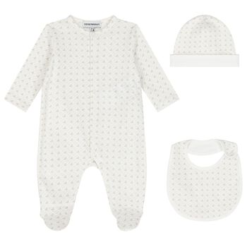 Ivory Logo Babygrow Set