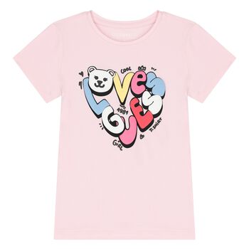 Girls Pink Logo T-Shirt