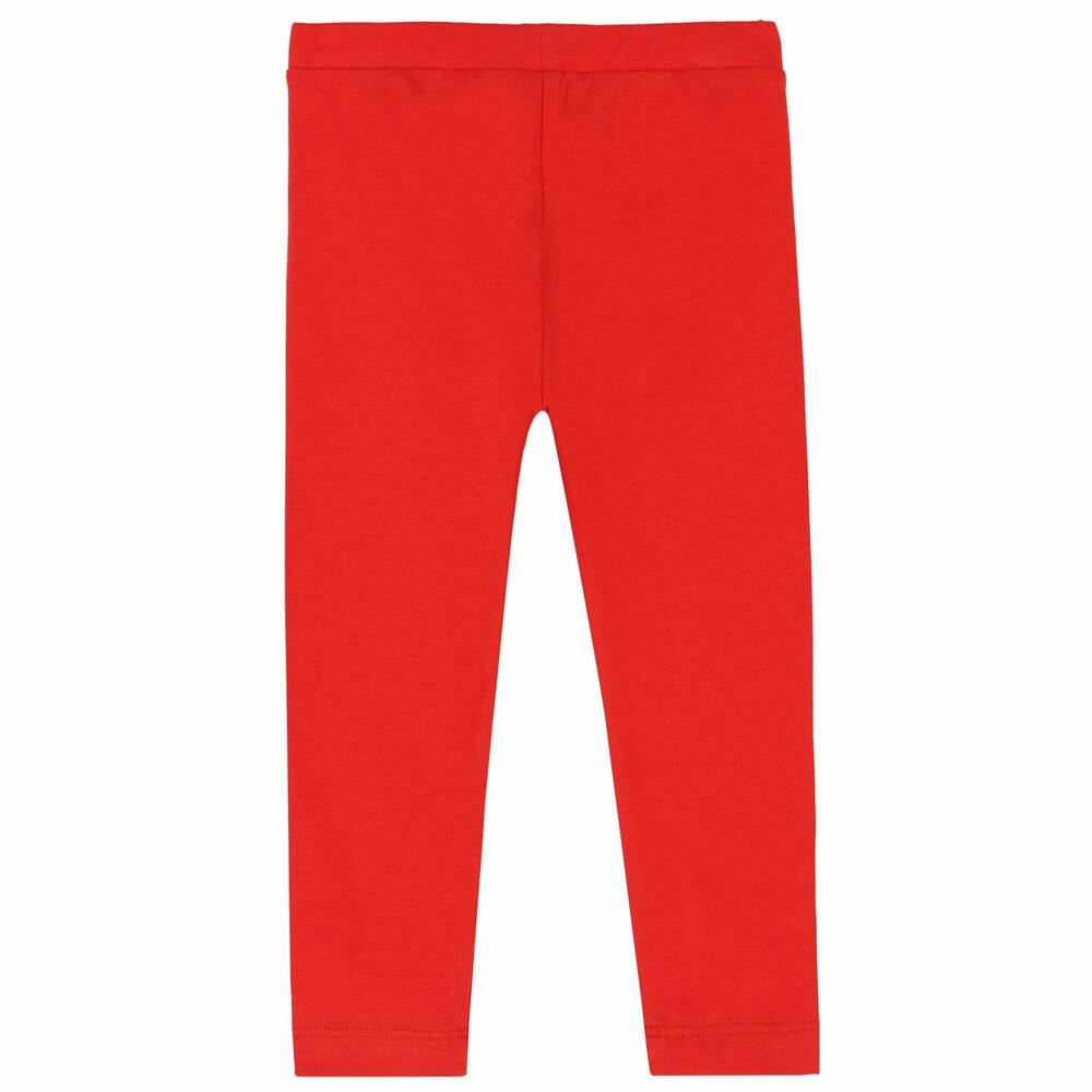 Kids Red 'Couture' Leggings by Moschino on Sale