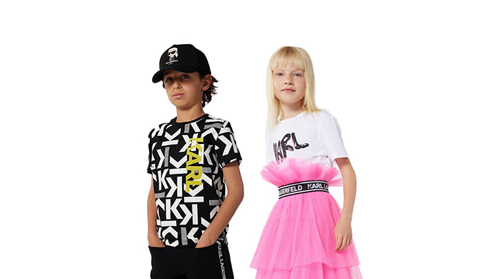Karl Lagerfeld Kids Girls Black Track Pants - Designer Kids Wear